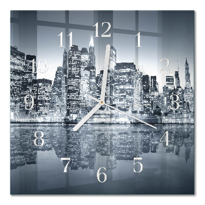 Quadratische wanduhr modern Horizont