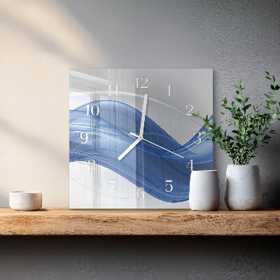 Moderne wanduhr quadratisch Abstrakte Linien