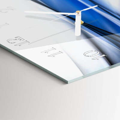Glasuhr quadratisch Abstrakte Linien