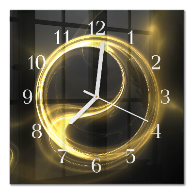 Quadratische wanduhr modern Abstrakter Kreis