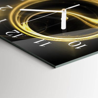 Quadratische wanduhr modern Abstrakter Kreis