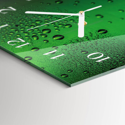 Quadratische wanduhr modern Wassertropfen