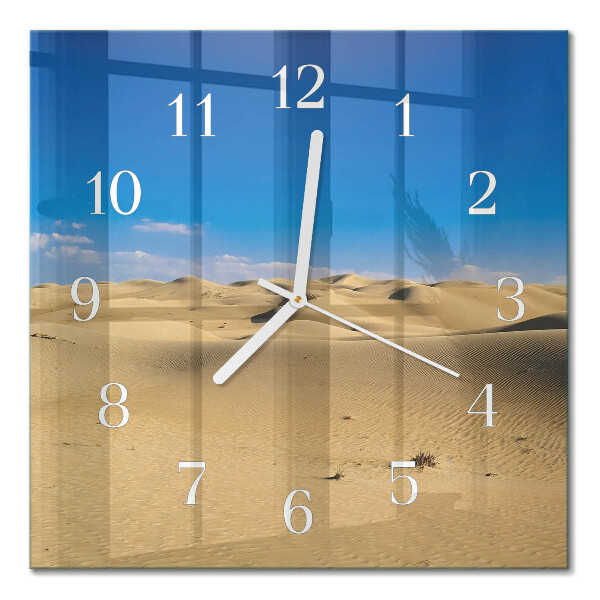 Wanduhr mit motiv quadratisch Wüste