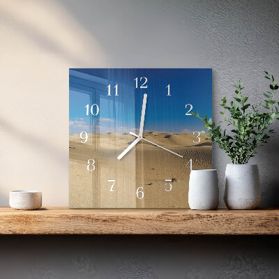 Wanduhr mit motiv quadratisch Wüste