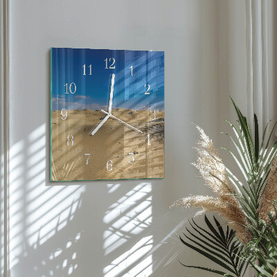 Wanduhr mit motiv quadratisch Wüste