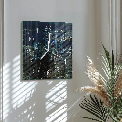 Quadratische wanduhr modern Horizont