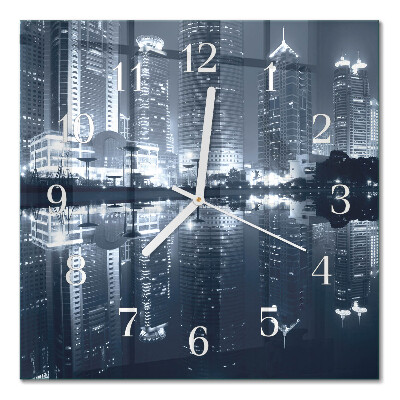 Quadratische wanduhr modern Horizont