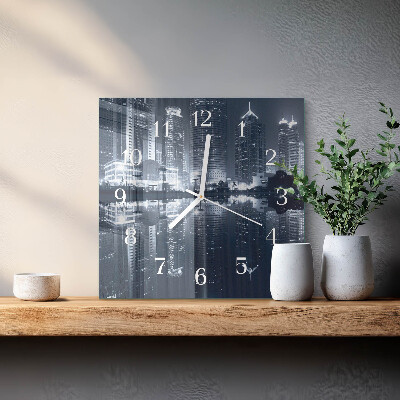 Quadratische wanduhr modern Horizont