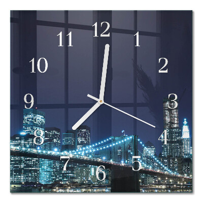 Moderne wanduhr quadratisch Horizont