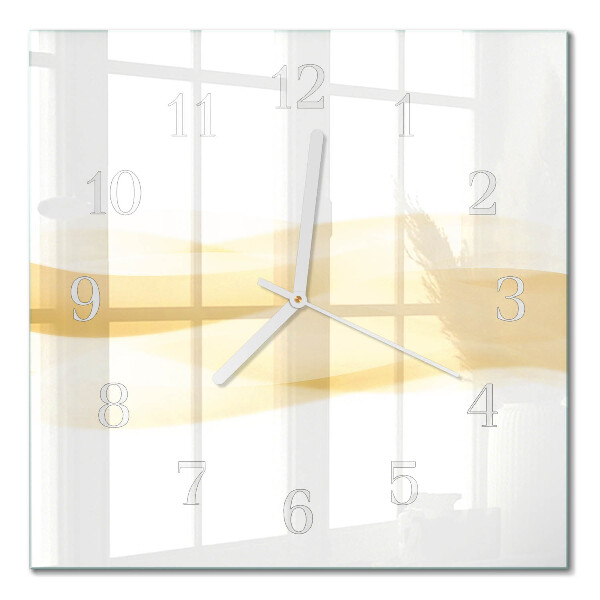 Quadratische wanduhr Abstrakte Welle