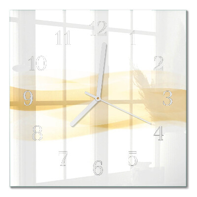 Quadratische wanduhr Abstrakte Welle