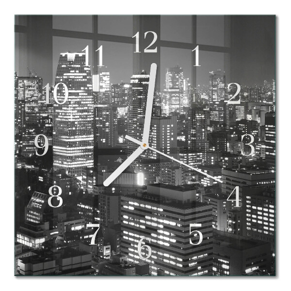 Quadratische wanduhr modern Horizont