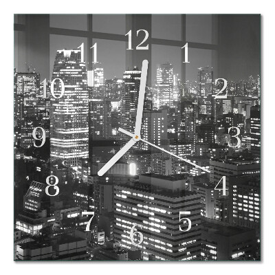 Quadratische wanduhr modern Horizont