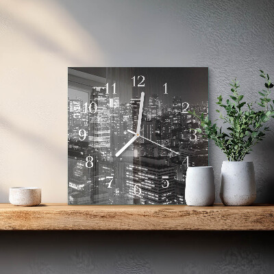 Quadratische wanduhr modern Horizont