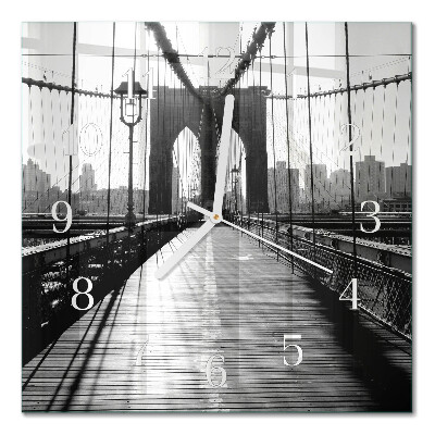 Moderne wanduhr quadratisch Brücke
