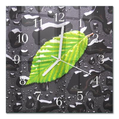 Moderne wanduhr quadratisch Blatt