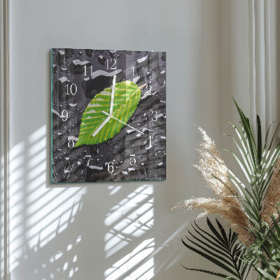 Moderne wanduhr quadratisch Blatt