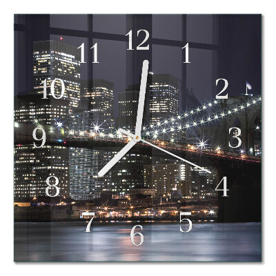 Quadratische wanduhr modern Horizont
