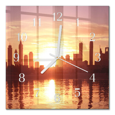 Quadratische wanduhr Horizont