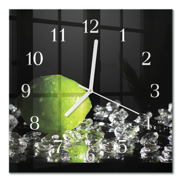 Quadratische wanduhr modern Kalziumkarbonat