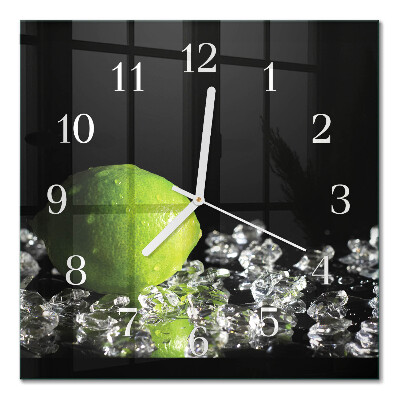Quadratische wanduhr modern Kalziumkarbonat