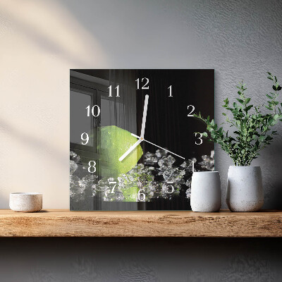 Quadratische wanduhr modern Kalziumkarbonat