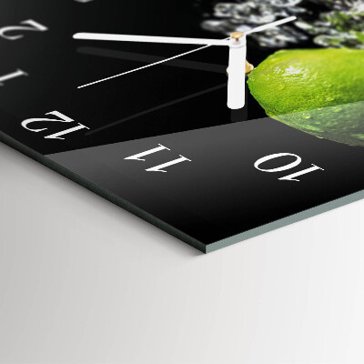 Quadratische wanduhr modern Kalziumkarbonat