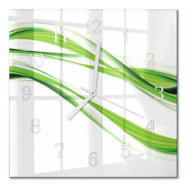 Quadratische wanduhr Abstrakte Linien