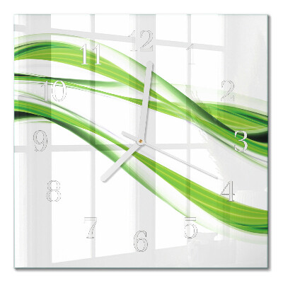 Quadratische wanduhr Abstrakte Linien