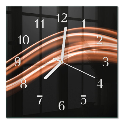 Quadratische wanduhr modern Abstrakte Linien
