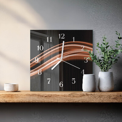 Quadratische wanduhr modern Abstrakte Linien