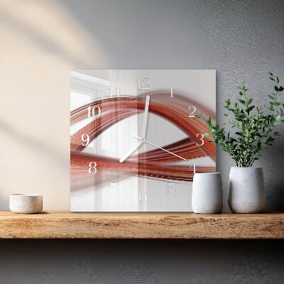 Moderne wanduhr quadratisch Abstrakte Linien