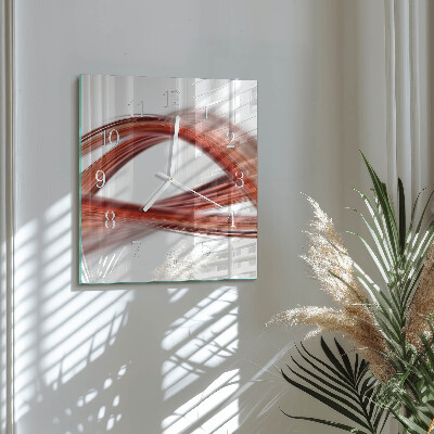 Moderne wanduhr quadratisch Abstrakte Linien