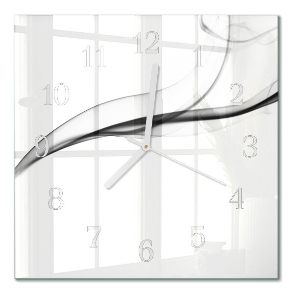 Moderne wanduhr quadratisch Abstrakter Rauch