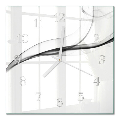Moderne wanduhr quadratisch Abstrakter Rauch