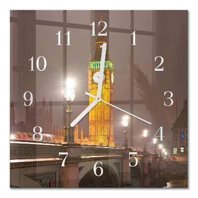 Wanduhr mit motiv quadratisch Big Ben