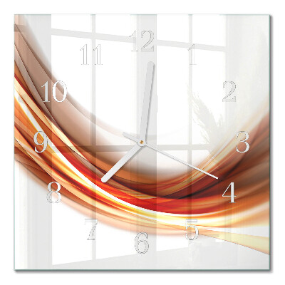 Quadratische wanduhr modern Abstrakte Linien