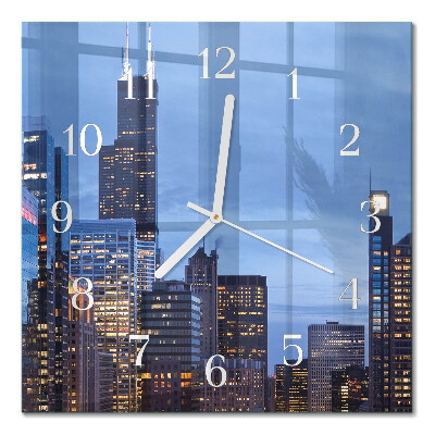 Wanduhr mit motiv quadratisch Horizont