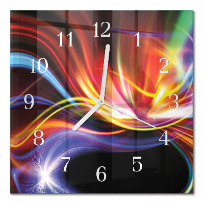 Quadratische wanduhr Abstrakte Kunst