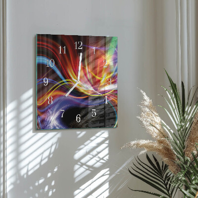 Quadratische wanduhr Abstrakte Kunst