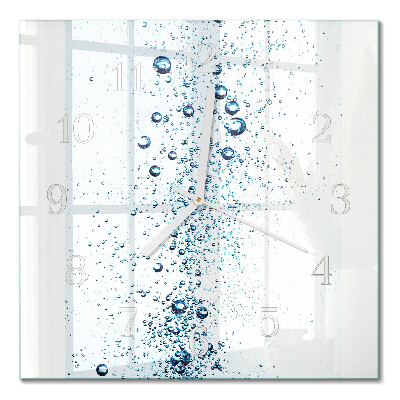 Quadratische wanduhr modern Wasser