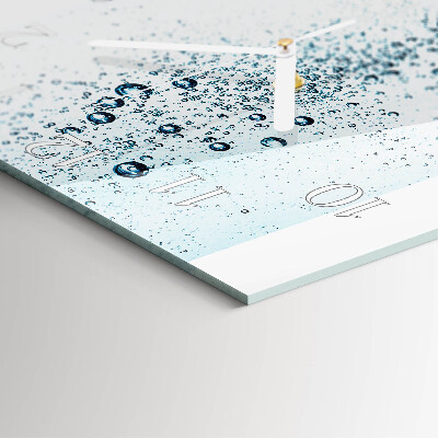 Quadratische wanduhr modern Wasser