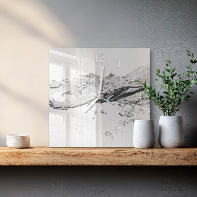 Wanduhr mit motiv quadratisch Wasser