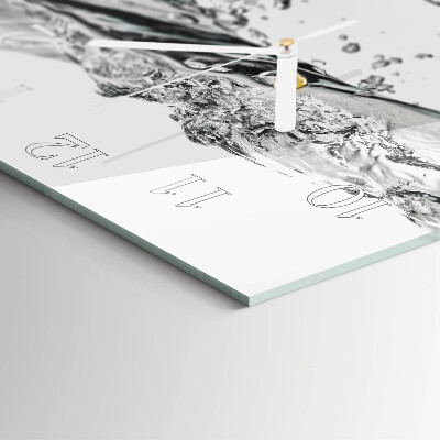Wanduhr mit motiv quadratisch Wasser