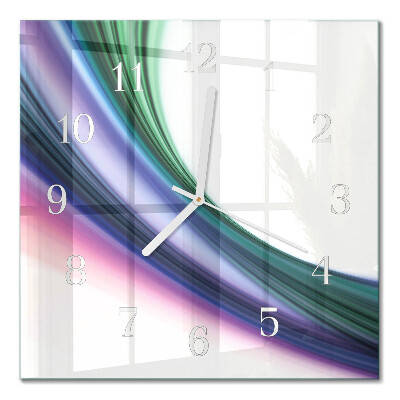 Wanduhr mit motiv quadratisch Abstrakte Linien