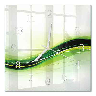 Quadratische wanduhr Abstrakte Linien