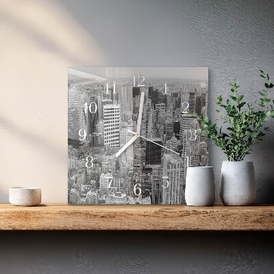 Quadratische wanduhr modern Horizont