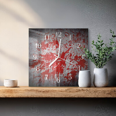 Wanduhr mit motiv quadratisch Flecken