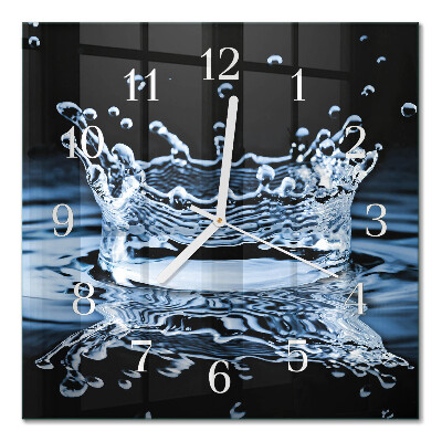 Moderne wanduhr quadratisch Wasser
