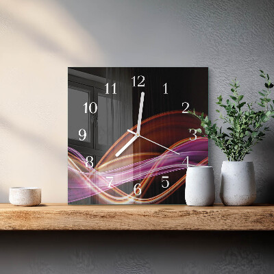 Quadratische wanduhr Abstrakte Kunst
